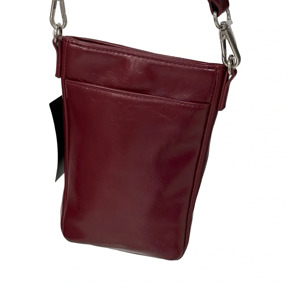 Madden Girl Deep Maroon Crossbody Bag NEW BOX32BAGS